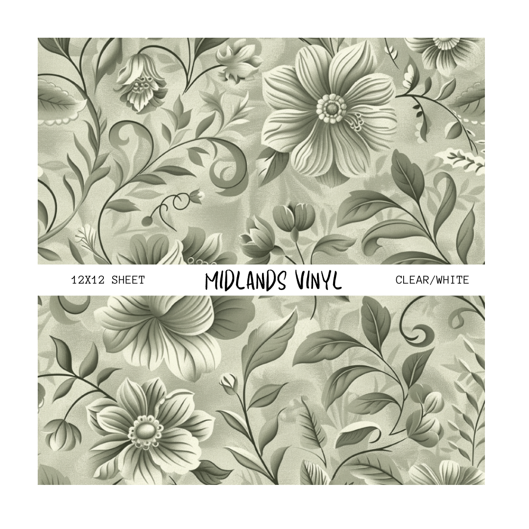 SAGE GREEN FLORAL - ASSORTED PATTERNS