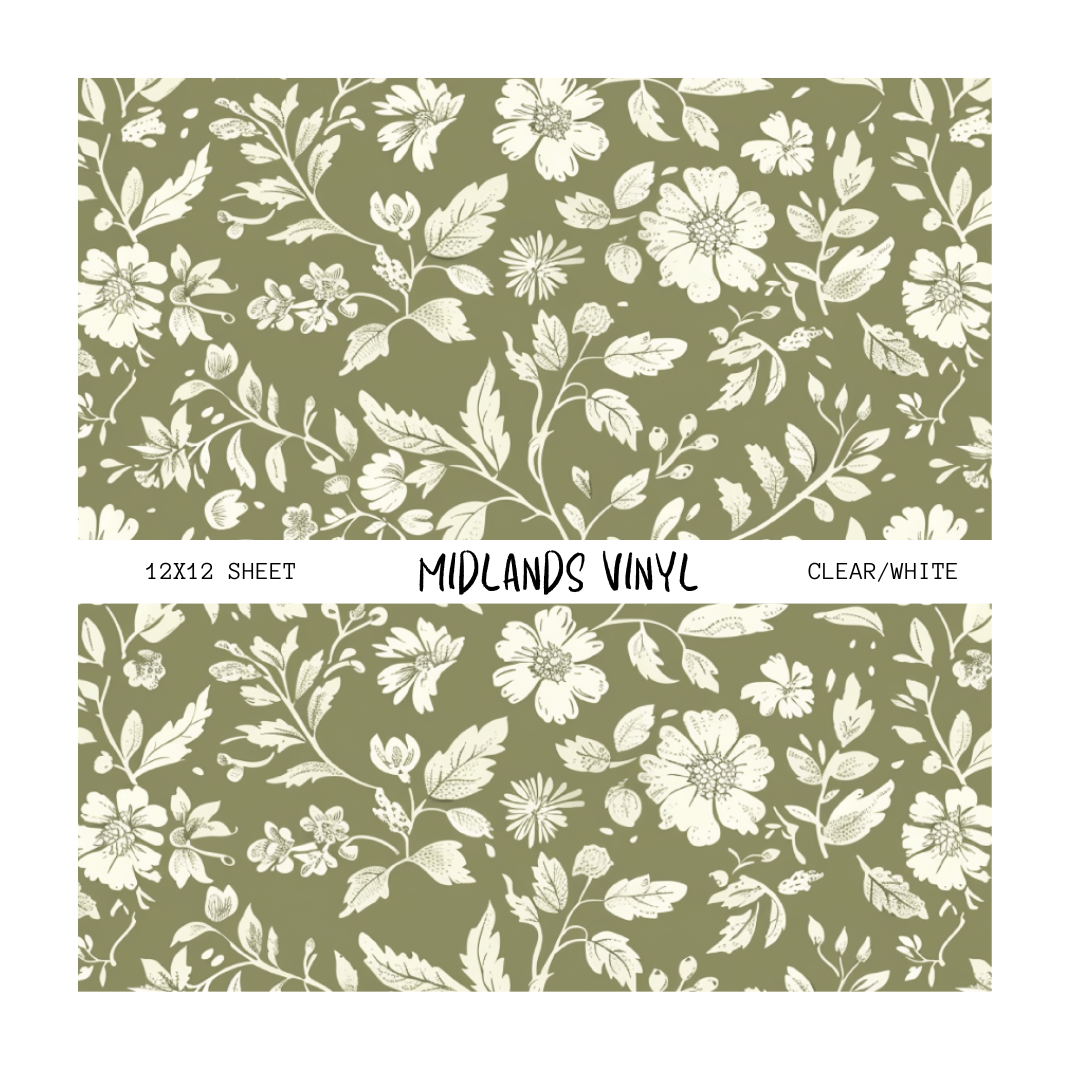 SAGE GREEN FLORAL - ASSORTED PATTERNS