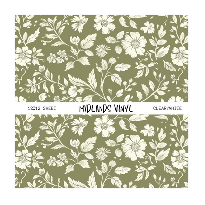 SAGE GREEN FLORAL - ASSORTED PATTERNS