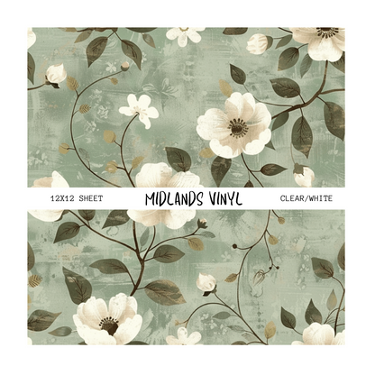 SAGE GREEN FLORAL - ASSORTED PATTERNS
