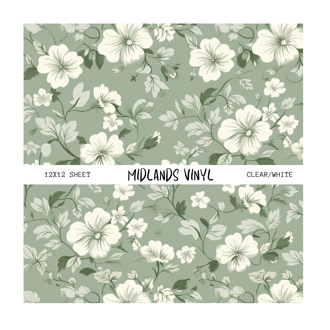 SAGE GREEN FLORAL - ASSORTED PATTERNS