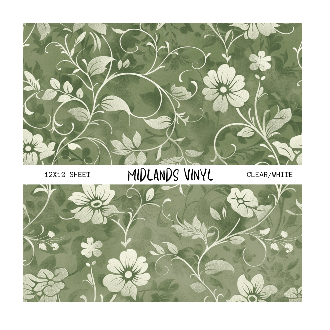 SAGE GREEN FLORAL - ASSORTED PATTERNS