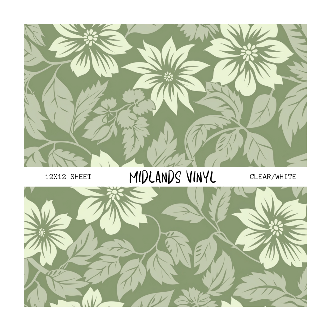 SAGE GREEN FLORAL - ASSORTED PATTERNS