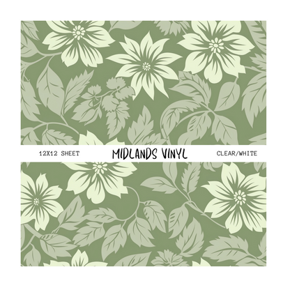 SAGE GREEN FLORAL - ASSORTED PATTERNS