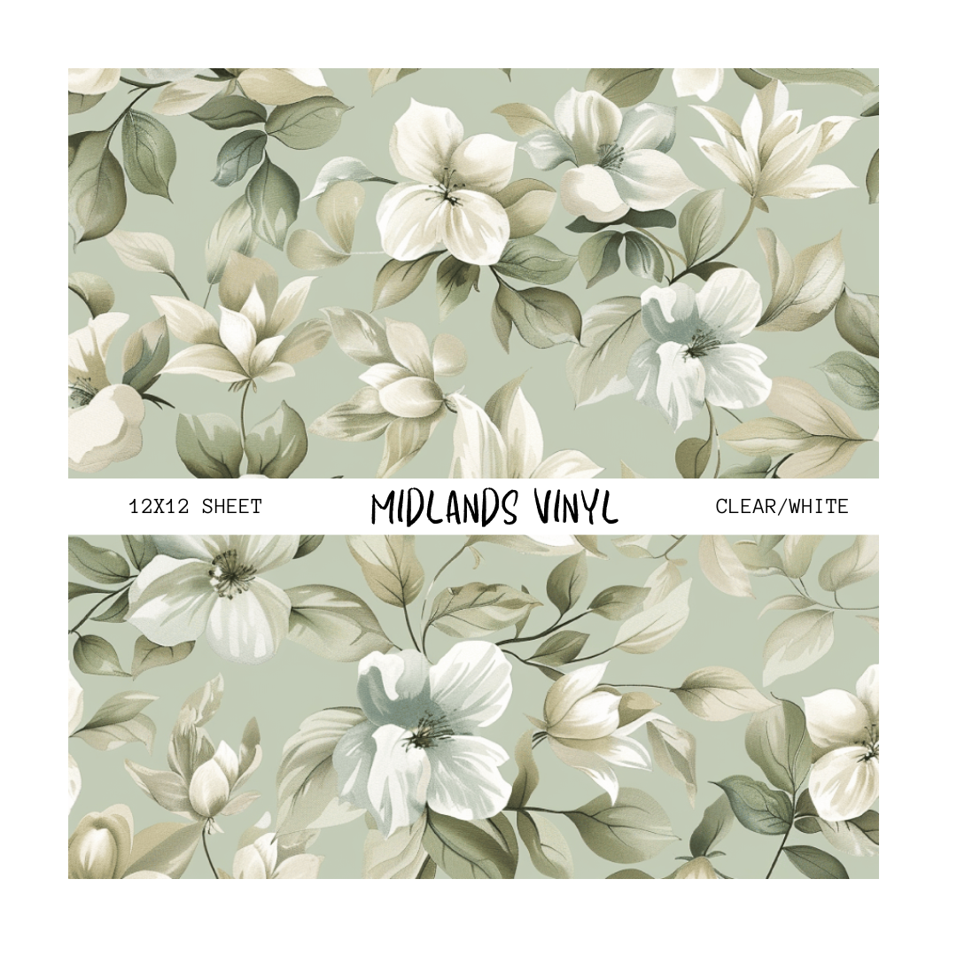 SAGE GREEN FLORAL - ASSORTED PATTERNS