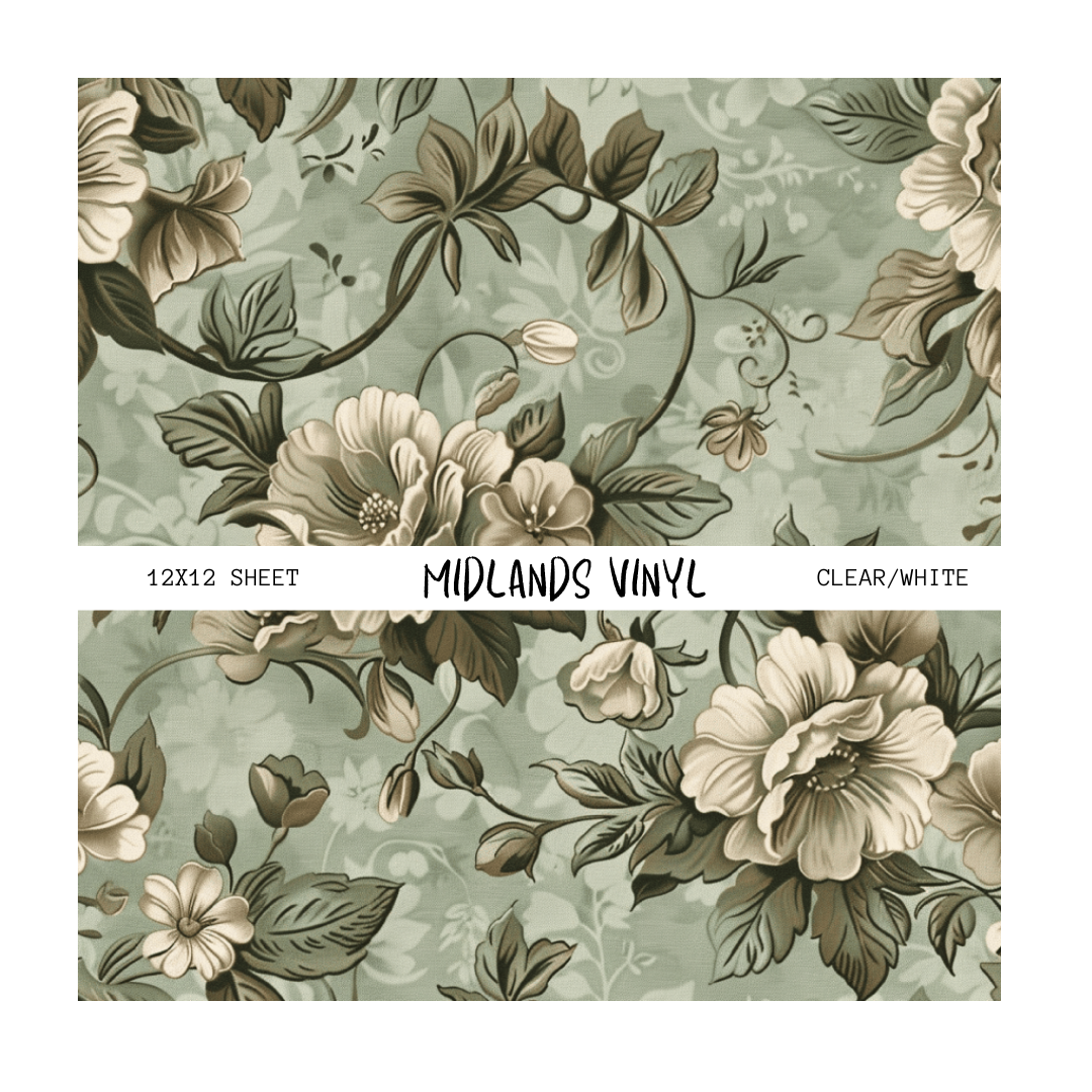 SAGE GREEN FLORAL - ASSORTED PATTERNS
