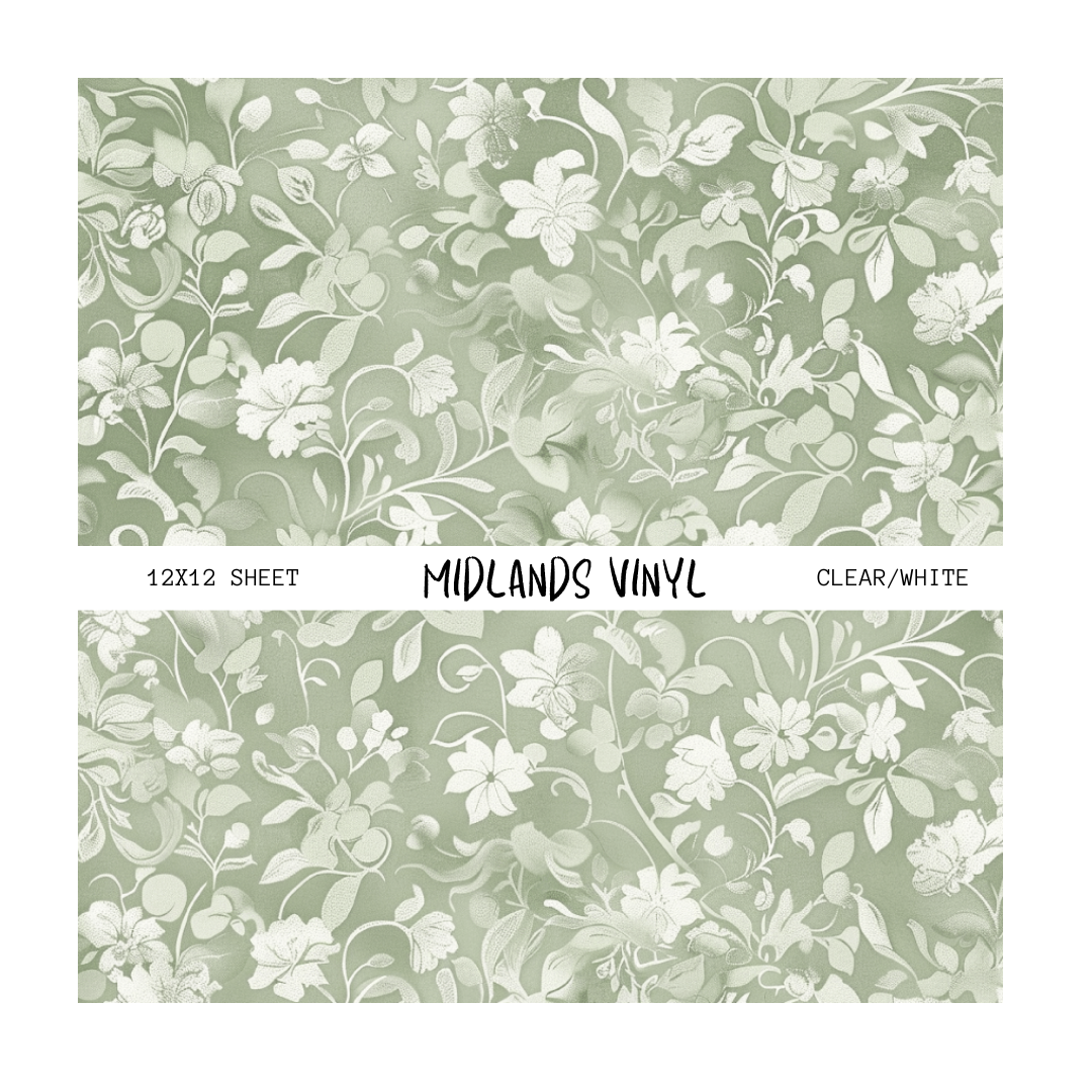 SAGE GREEN FLORAL - ASSORTED PATTERNS