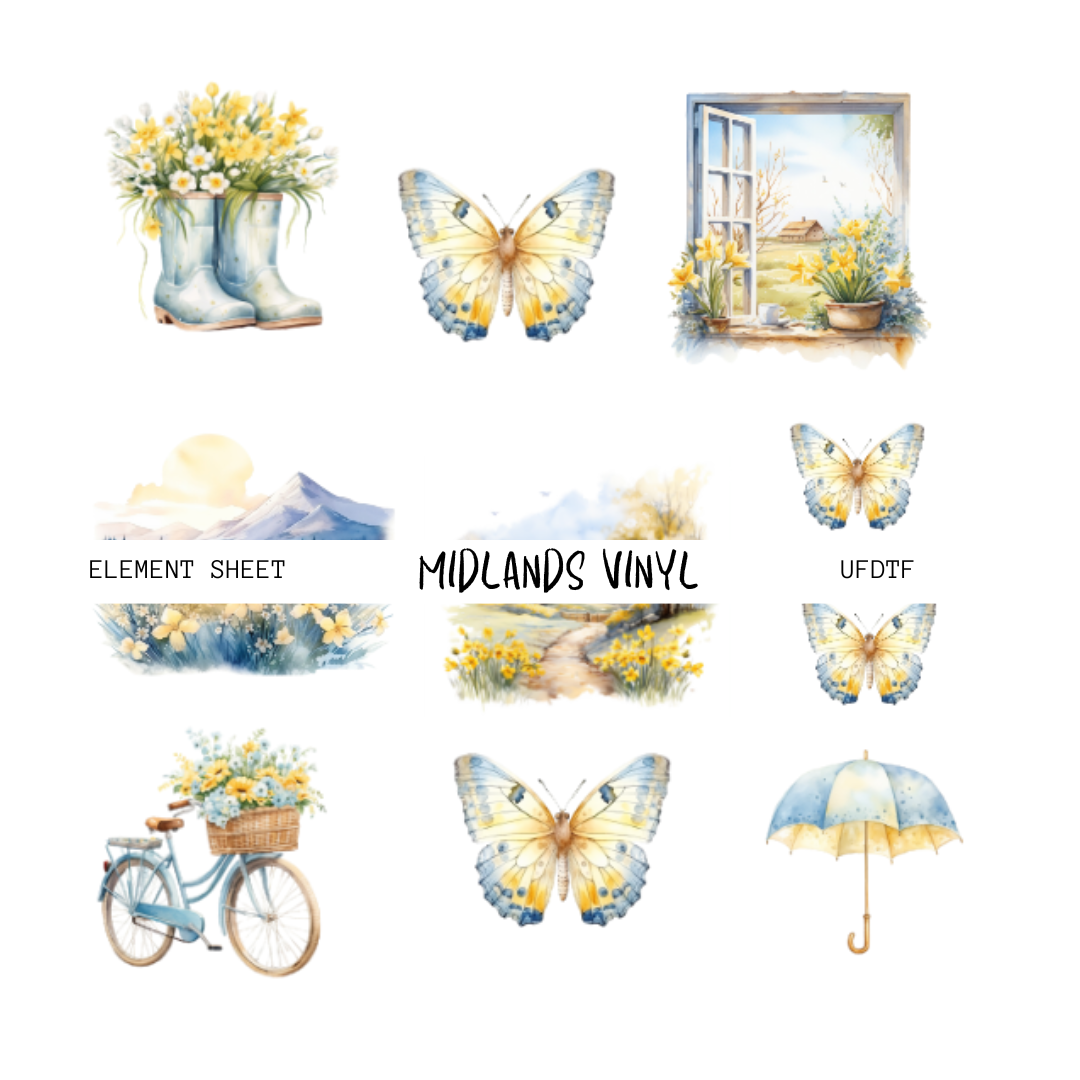 SPRINGCOTTAGE/ELEMENT SHEET - ASSORTED PATTERNS