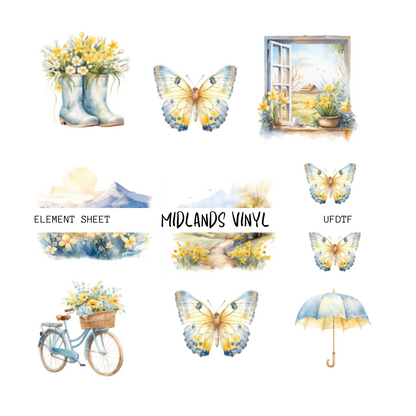 SPRINGCOTTAGE/ELEMENT SHEET - ASSORTED PATTERNS