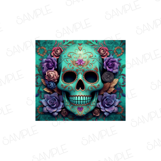 SUGARSKULLBLUE WRAP