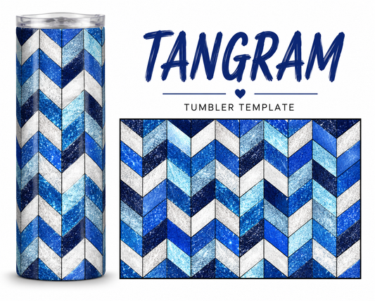 TANGRAM TUMBLER TEMPLATE - DIGITAL FILE