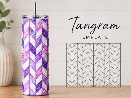 TANGRAM TUMBLER TEMPLATE - DIGITAL FILE