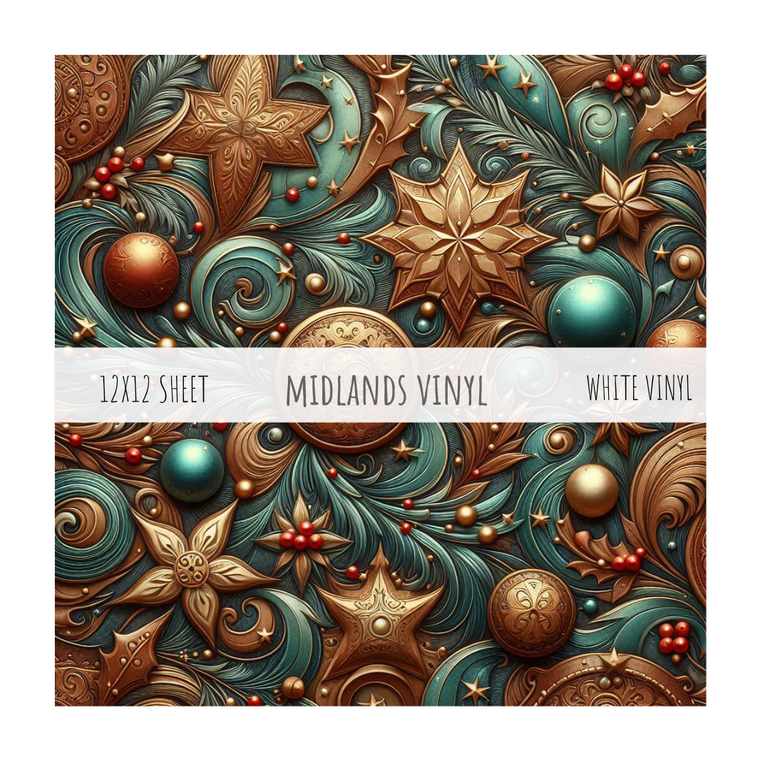 TOOLED CHRISTMAS COLLECTION - ASSORTED PATTERNS