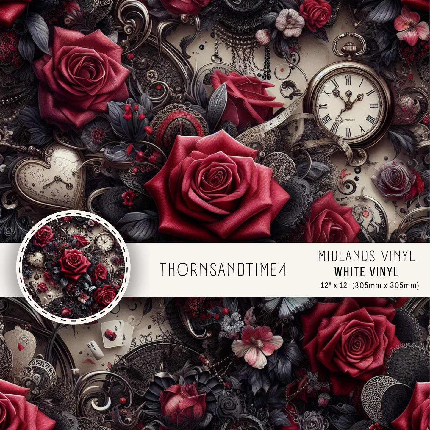 THORNS & TIME COLLECTION - ASSORTED PATTERNS/SIZES