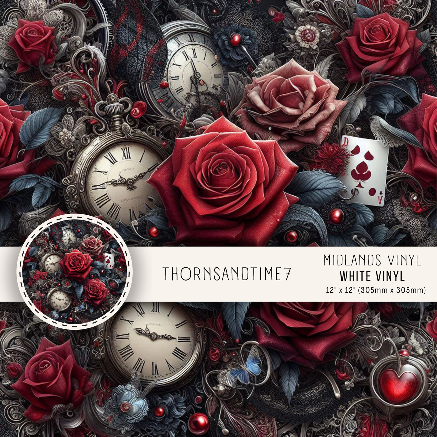 THORNS & TIME COLLECTION - ASSORTED PATTERNS/SIZES