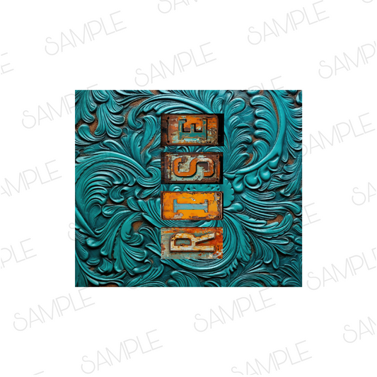 RISE LEATHER TURQ WRAP