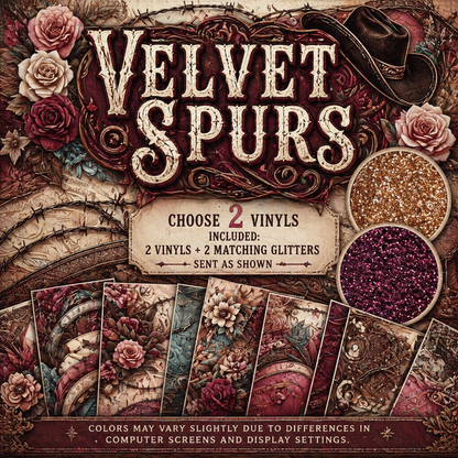 VELVET SPURS SET