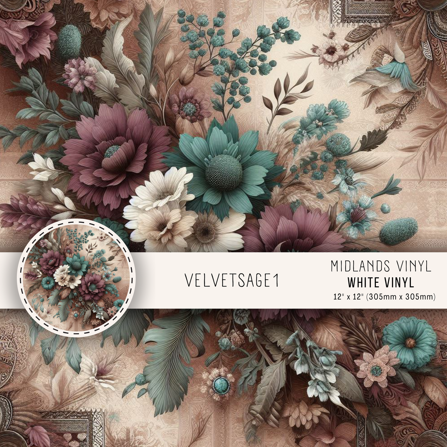 VELVET SAGE COLLECTION - ASSORTED SIZES/PATTERNS