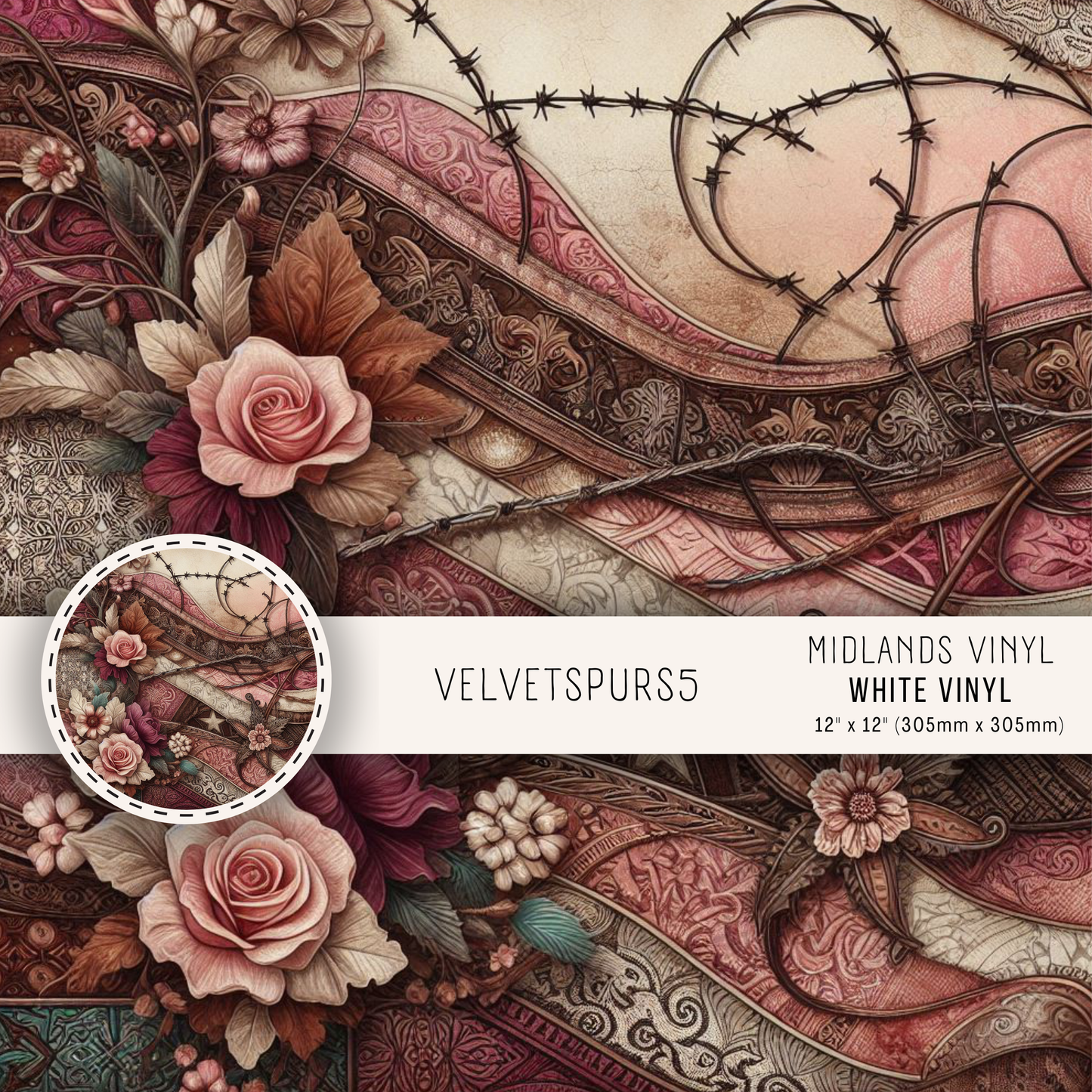 VELVET SPURS SET