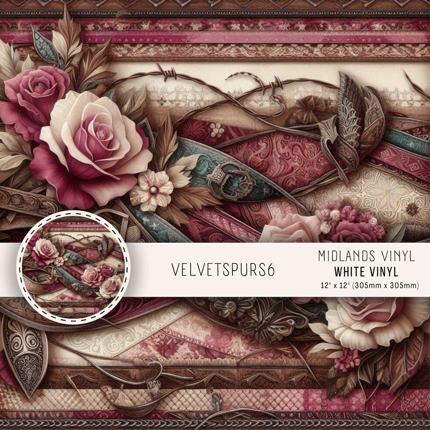 VELVET SPURS SET
