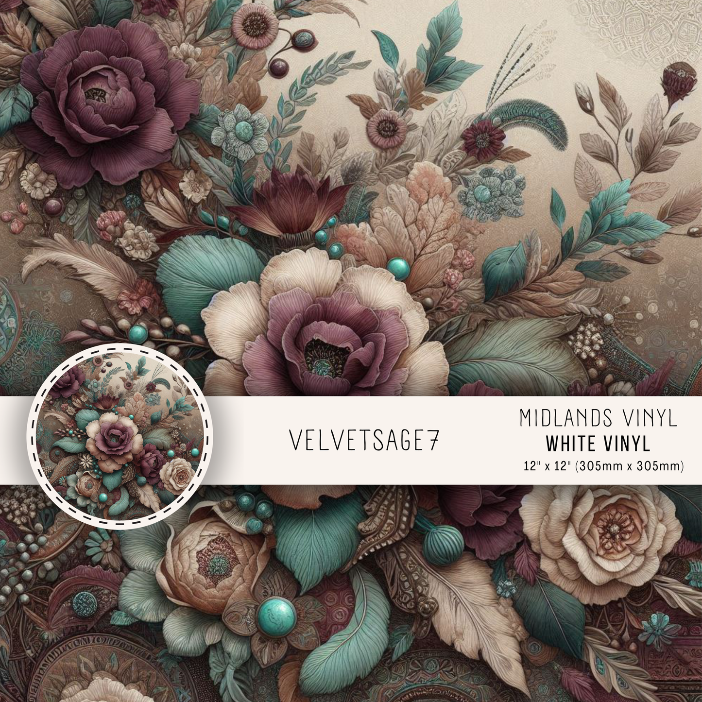 VELVET SAGE COLLECTION - ASSORTED SIZES/PATTERNS