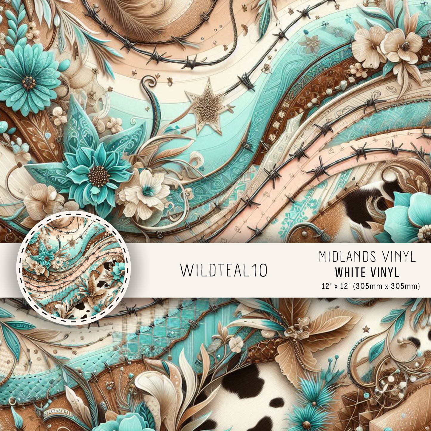 WILD TEAL - ASSORTED PATTERNS/SIZES