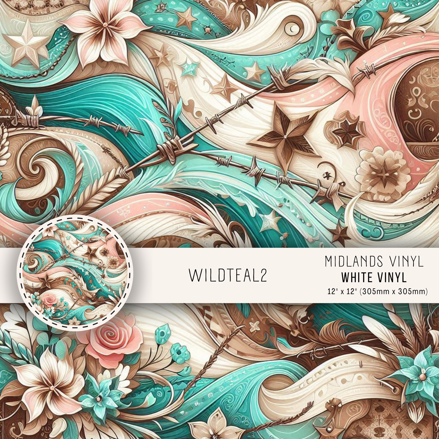 WILD TEAL - ASSORTED PATTERNS/SIZES