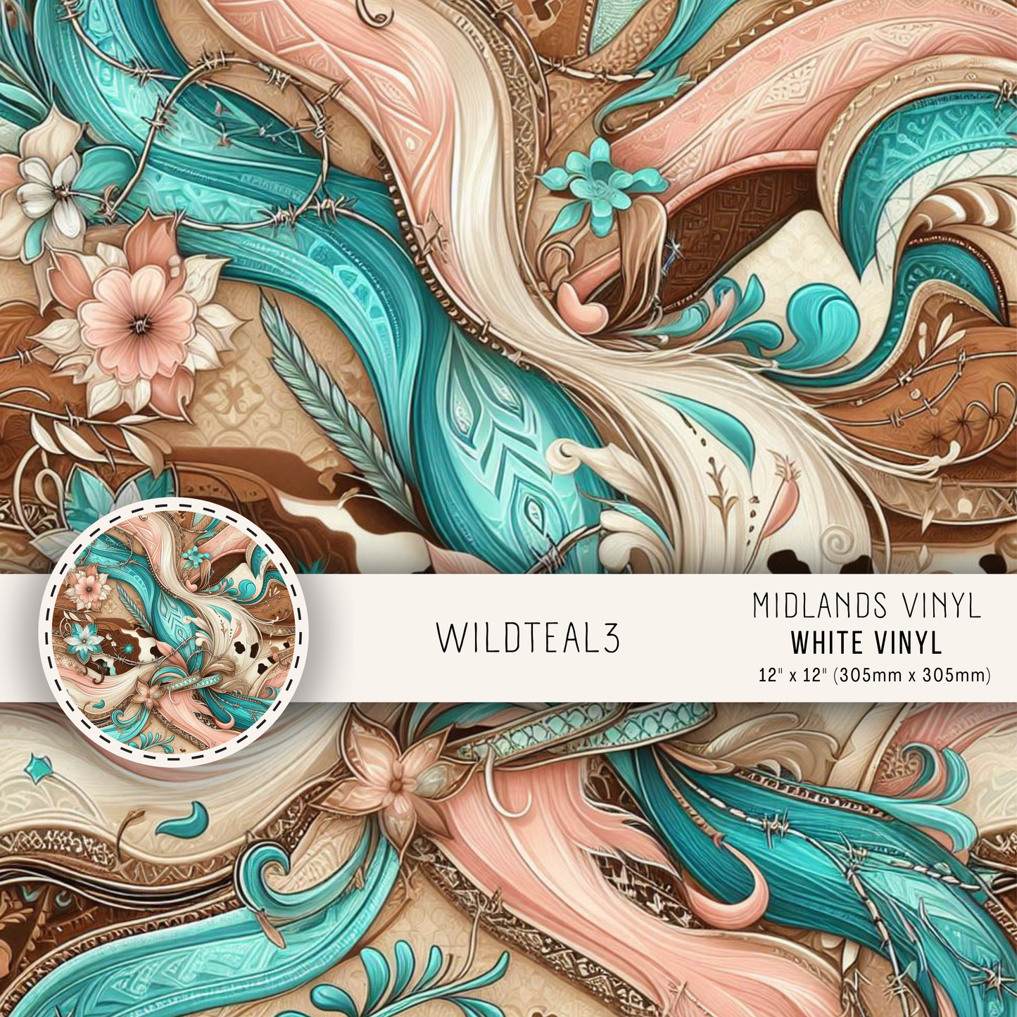 WILD TEAL - ASSORTED PATTERNS/SIZES