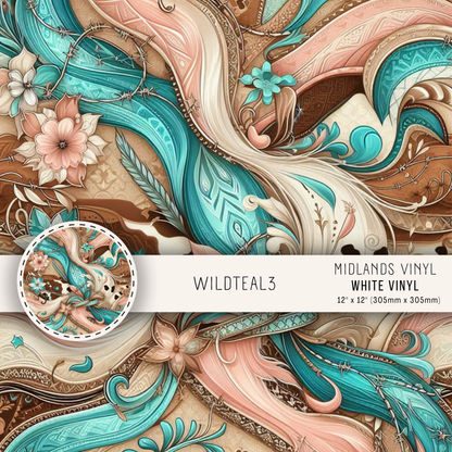 WILD TEAL - ASSORTED PATTERNS/SIZES