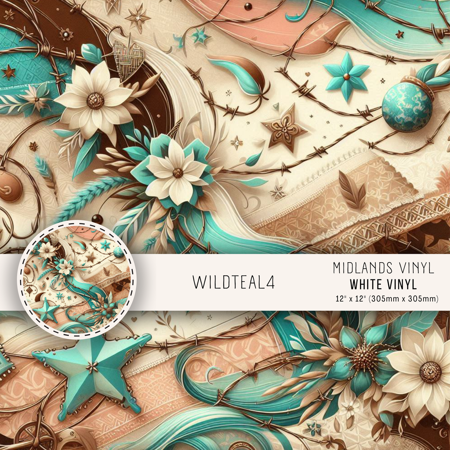 WILD TEAL - ASSORTED PATTERNS/SIZES