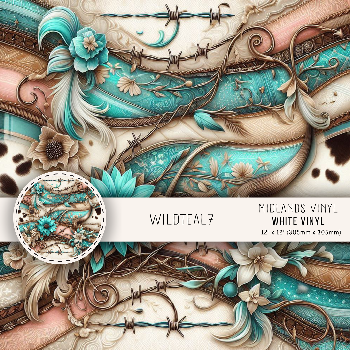 WILD TEAL - ASSORTED PATTERNS/SIZES
