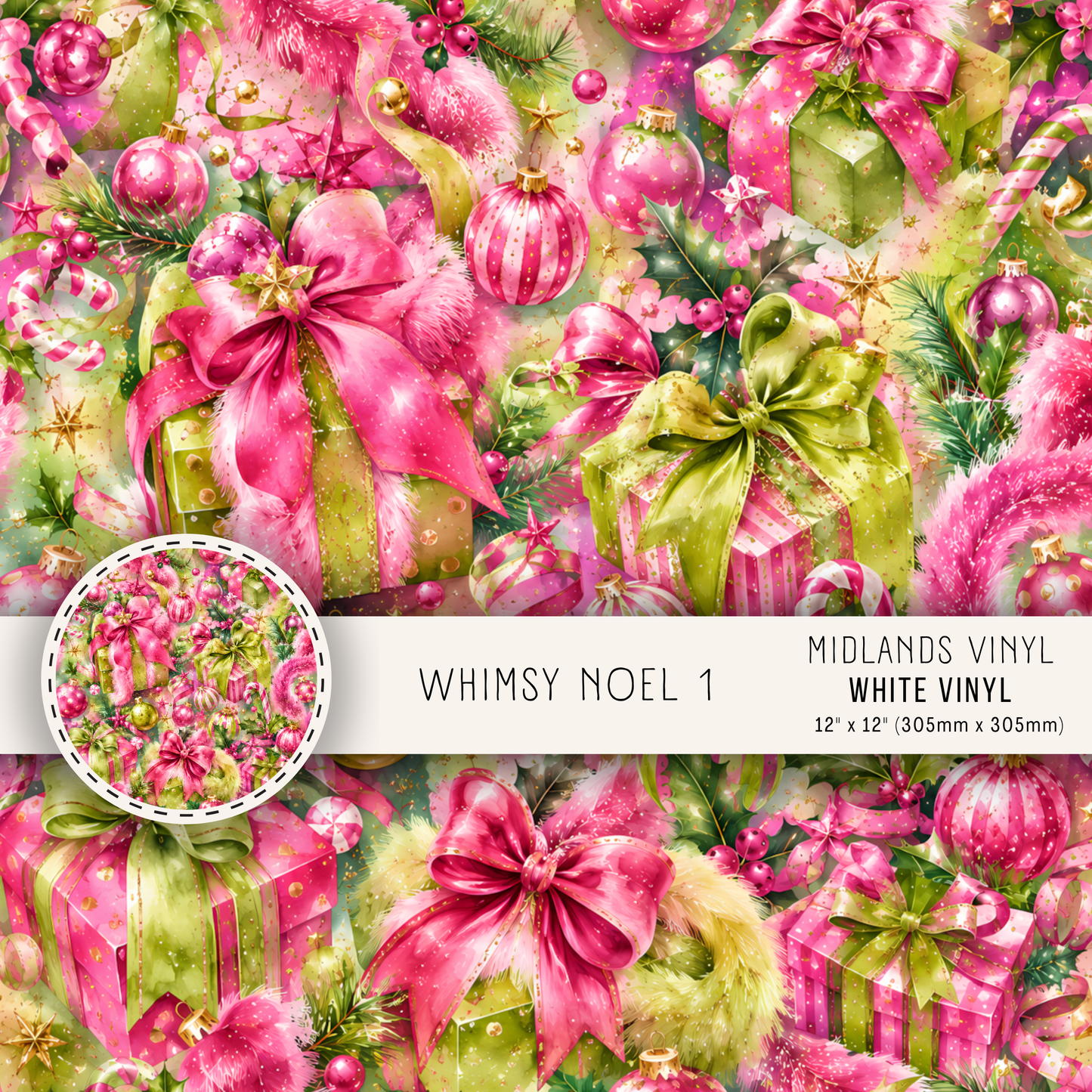 WHIMSY NOEL  - ASSORTED PATTERNS/SIZES