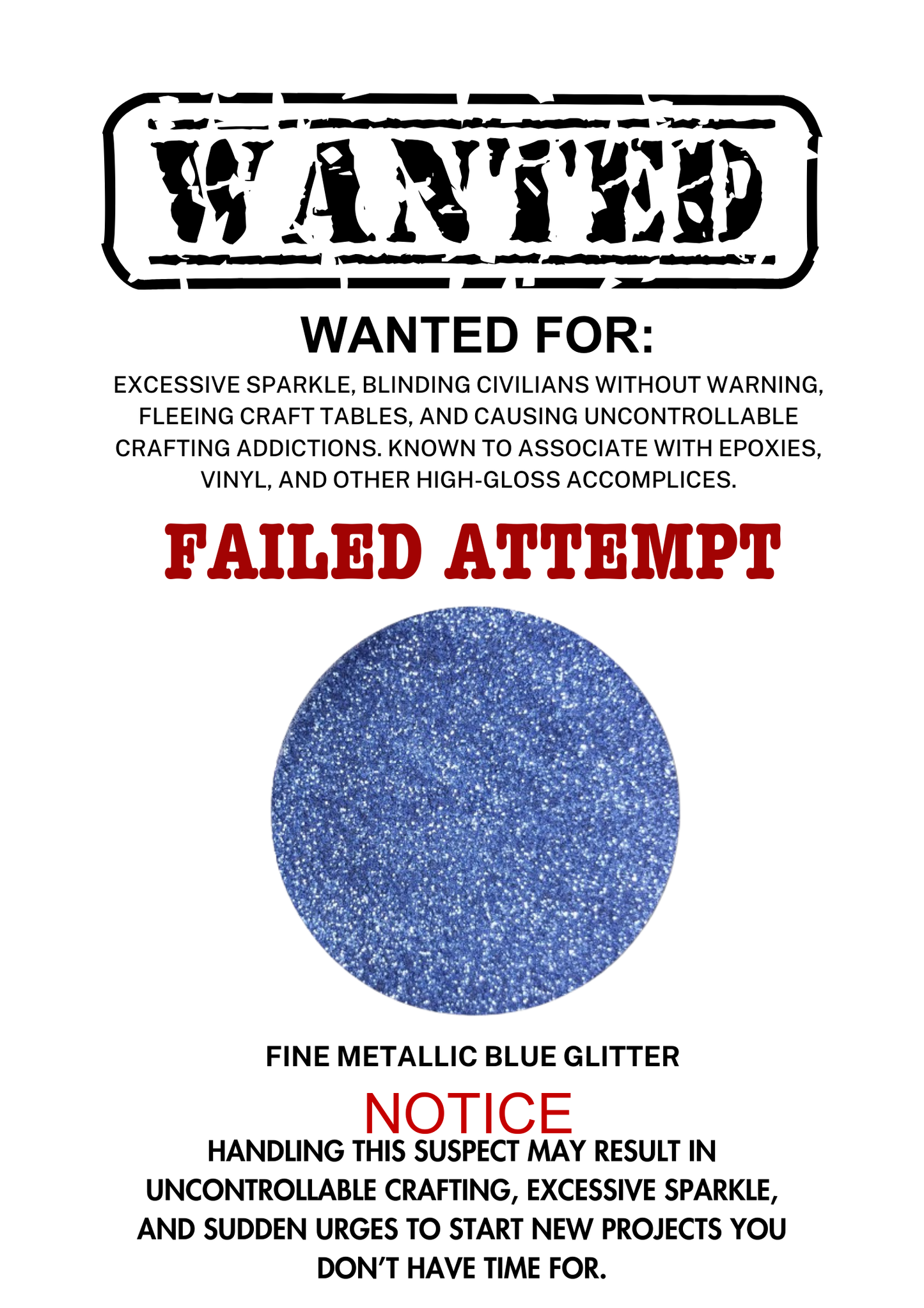 Failed Attempt – Periwinkle Blue Metallic Fine