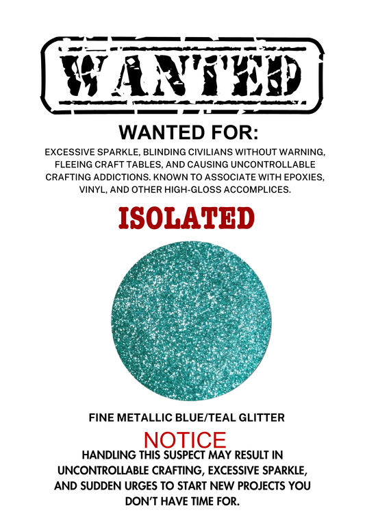 Isolated – Icy Teal Metallic Fine
