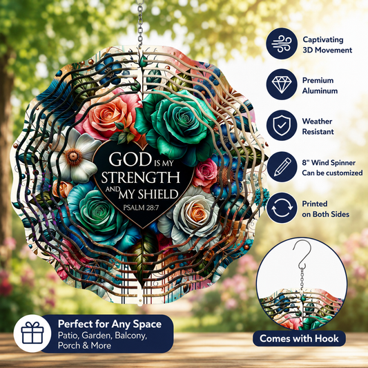 MY STRENGTH 8" WIND SPINNER