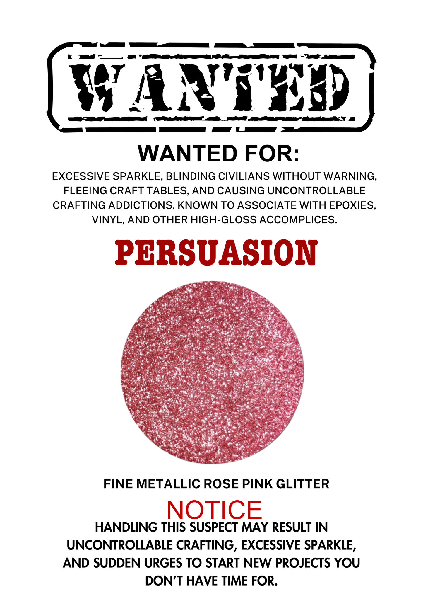 Persuasion – Rose Pink Metallic Fine