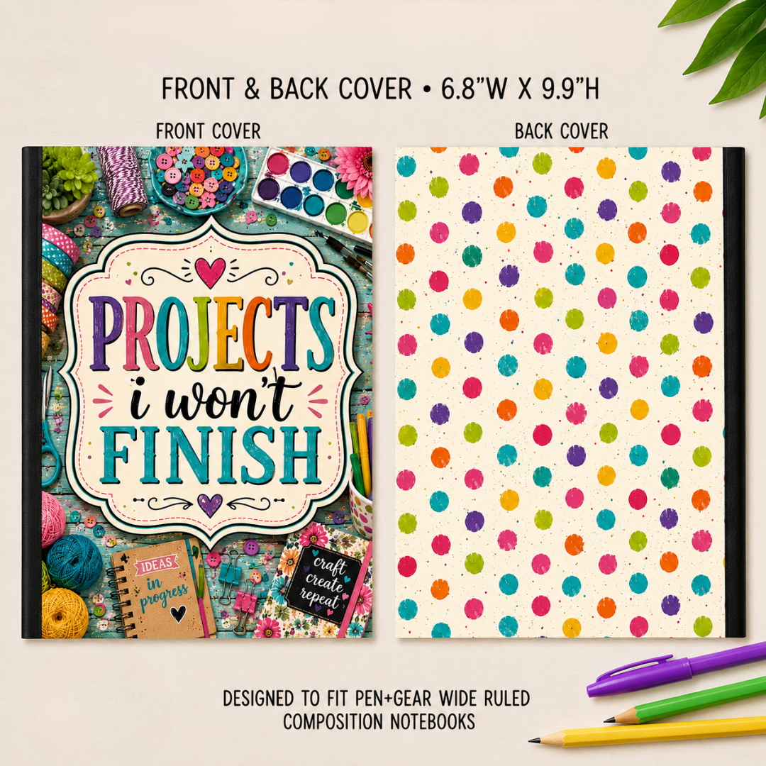 COMPOSITION NOTEBOOK VINYL - ASSORTED PATTERNS