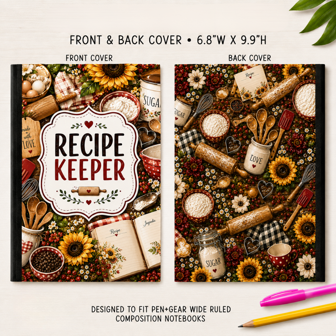 COMPOSITION NOTEBOOK VINYL - ASSORTED PATTERNS