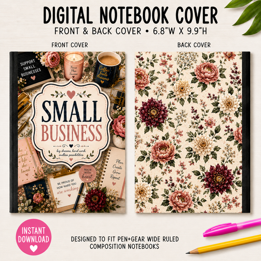 SMALL BUSINESS - DIGITAL NOTEBOOK COVERS