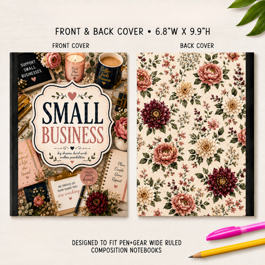 COMPOSITION NOTEBOOK VINYL - ASSORTED PATTERNS