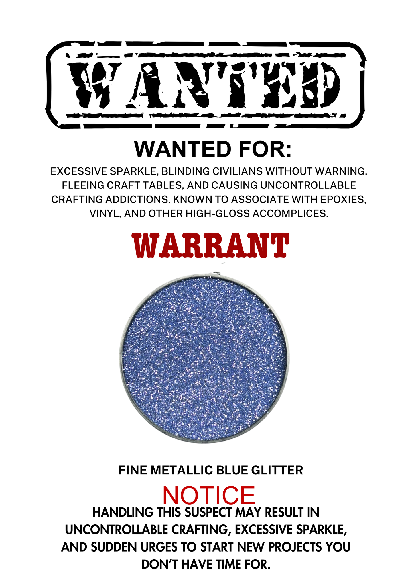 Warrant – Blue Metallic Fine