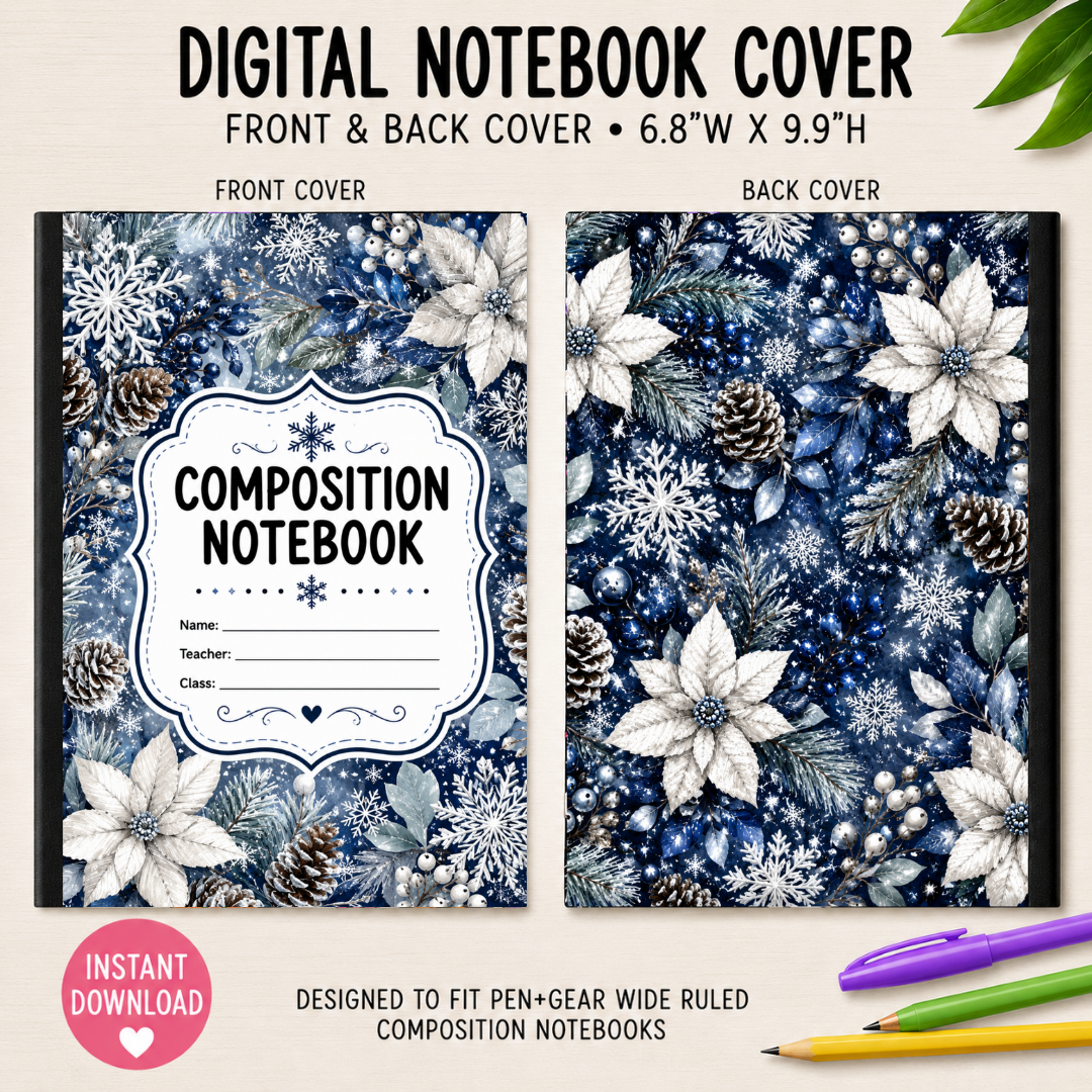 WINTER - DIGITAL NOTEBOOK COVERS