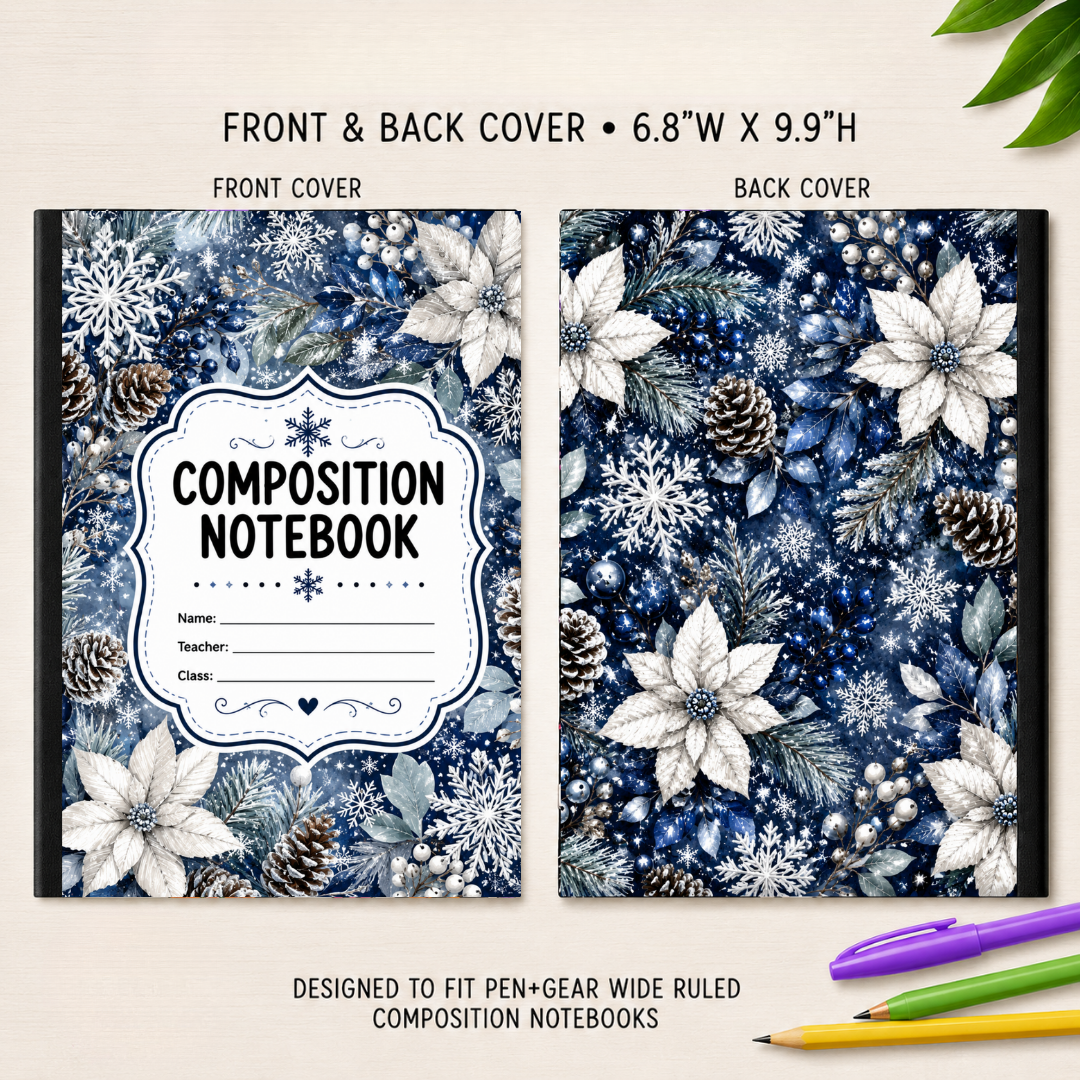 COMPOSITION NOTEBOOK VINYL - ASSORTED PATTERNS