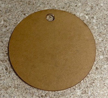 3" Circle Keychain Acrylic Blank