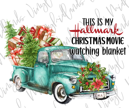Vintage Christmas Truck Blanket (Read Description)