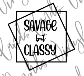 Savage Classy Stacked Frame SVG