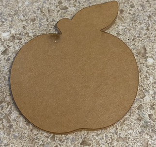 Apple Badge Reel Acrylic Blank