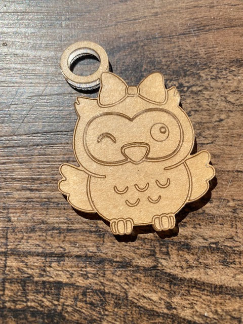 BABY GIRL OWL STRAWCHARM