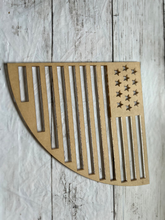 American Flag Bleaching Stencil