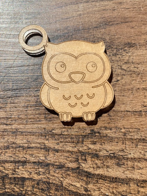 BABY OWL STRAW CHARM